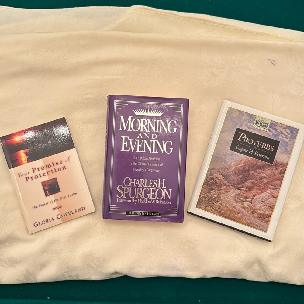 3 books, 3 authors, Devotional By Charles Spurgeon + 91st Psalm and Proverbs mlb